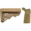 B5 Systems Bravo Collapsible AR-15 Stock with Type 23 Grip Coyote Brown - B5 Systems