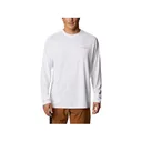 Columbia Men's Terminal Tackle PFG Fish Flag Long Sleeve Shirt White/Collegiate Navy 2XL - Columbia