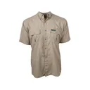 King's Camo Men's Hunter Safari Short Sleeve Shirt Khaki Large - Kings Camo