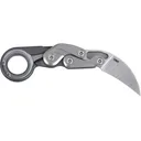 CRKT Provoke Pocket Knife 2.41" Hawkbill D2 Satin Blade Aluminum Handle Silver - CRKT