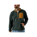 Burlebo Men's Microfleece Quarter Zip Shirt Dark Olive Large - Burlebo