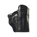 DeSantis Gunhide Criss Cross OWB Holster Right Hand Glock 43, 43x Optics Ready Leather Black - Desantis Gunhide