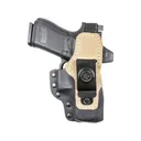 DeSantis Gunhide Hyeye IWB Holster Ambidextrous Glock 43, 43x Optics Ready Kydex/Leather Black - Desantis Gunhide