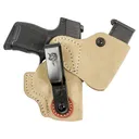 DeSantis Gunhide Chek-Mate 2.0 IWB Holster Ambidextrous Glock 43, 43x Leather Natural - Desantis Gunhide