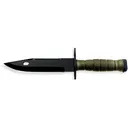 Ontario Mil-Spec M9 Bayonet 7" Clip Point 420 Black Stainless Steel Blade Nylon Handle Green - Ontario