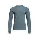 Sitka Gear Men's Waffle Long Sleeve Henley Shirt Gravel Blue 2XL - Sitka Gear