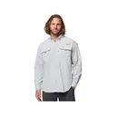 Columbia Men's Bahama II Long Sleeve Shirt Cool Gray 2XL - Columbia