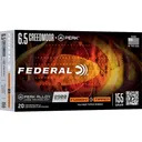 Federal Premium Fusion Tipped 6.5 Creedmoor +Peak Ammo 155 Grain Polymer Tip Box of 20 - Federal Premium