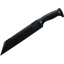 Cold Steel Zerscheider Fixed Blade Knife 10" Modified Wharncliffe AUS-10 Black PVD Blade Leather Handle Black - Cold Steel