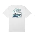 AFTCO Men's Co Pilot Short Sleeve Crew Neck T Shirt White XL - Aftco