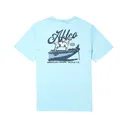 AFTCO Men's Co Pilot Short Sleeve Crew Neck T Shirt Clearwater Large - Aftco