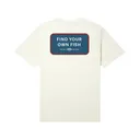 AFTCO Men's FYOF Short Sleeve Crew Neck T Shirt Cream 2XL - Aftco