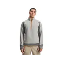 Under Armour Men's Explor Offgrid Quarter Zip Shirt Titanium/Dusty Coral Medium - Under Armour
