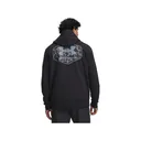 Under Armour Men's Icon Camo Badge Hoodie Black/Blue Wind 2XL - Under Armour