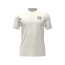 Under Armour Men's Freedom Chest Short Sleeve Crew Neck T Shirt Summit White/Steel Medium - Under Armour