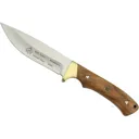 PUMA SGB Teton Fixed Blade Knife 4.7" Drop Point 1.4116 Satin Blade Olive Wood Handle Tan - Puma