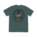 Marsh Wear Men's Natural Resources Short Sleeve Crew Neck T Shirt Mallard Green Medium - Marsh Wear