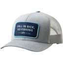 AFTCO Men's Sayings Trucker Hat Heather Gray One Size Fits Most - Aftco
