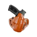 DeSantis Gunhide Speed Scabbard OWB Holster Right Hand Sig Sauer P365 XMacro Optics Ready Leather Tan - Desantis Gunhide