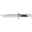 Buck Knives 119 Special Elk Fixed Blade Knife 6" Clip Point 420HC Satin Blade Elk Handle Antler - Buck Knives