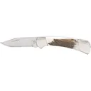 Buck Knives 112 Ranger Elk Pocket Knife 3" Clip Point 420HC Satin Blade Elk Handle Antler - Buck Knives