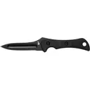 TOPS Knives Enchantor Fixed Blade Knife 4" Dagger 1095 Black Cerakote Blade G-10 Handle Black - Tops Knives