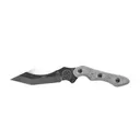 TOPS Knives HKT Hunter Killer Tracker Fixed Blade Knife 4" Modified Tanto Point 1095 High Carbon Alloy Blade Linen Micarta Black - Tops Knives