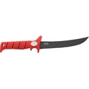 Bubba 7" Flex Fillet Knife 7" Fillet Stainless Steel Gray Ti-Nitride Blade Rubber Handle Red - Bubba