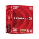Federal Champion 380 ACP Ammo 95 Grain Full Metal Jacket Case of 1000 (5 Boxes of 200) - Federal Premium