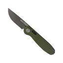 UCO Hannegan Pocket Knife 3" Straightback Nitro-V Gray Ti-Nitride Blade G-10 Handle Forest Green - Uco