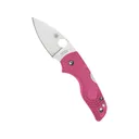 Spyderco Lil'Native Lightweight Pocket Knife 2.04" Drop Point CTS-BD1N Satin Blade Fiberglass Reinforced Nylon (FRN) Handle Pink - Spyderco