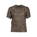 Gamehide Men's Woodsman Short Sleeve Crew Neck T Shirt Mossy Oak Bottomland Medium - Gamehide