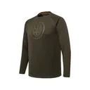 Beretta Men's Ortles Long Sleeve Crew Neck T Shirt Green Moss Medium - Beretta