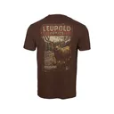 Leupold Men's Mule Deer Magazine Short Sleeve Crew Neck T Shirt Brown Heather 2XL - Leupold