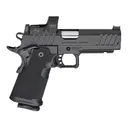 Springfield Armory 1911 DS Prodigy 9mm Luger Pistol 4.25" Barrel 20+1 Round Black Cerakote Slide Black Grip Black Cerakote Frame Hex Dragonfly Red Dot Sight - Springfield Armory