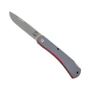 White River Knives Mudbug Pocket Knife 3.5" Straightback CPM MagnaCut Stonewashed Blade G-10 Handle Gray - White River Knives