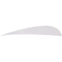 Trueflight Feathers Parabolic Feather White 4" Right Wing 100PK - Trueflight
