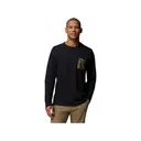 Columbia Men's Sharptail Long Sleeve Crew Neck T Shirt Black Medium - Columbia