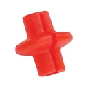 Pine Ridge Kisser Button Slotted Red - Pine Ridge Archery