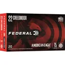 Federal American Eagle 22 Creedmoor Ammo 75 Grain Full Metal Jacket Box of 20 - Federal Premium