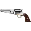 Pietta 1858 Remington New Model Army Sheriff Black Powder Revolver 44 Caliber 5.5" Stainless Barrel Stainless Frame Checkered Walnut Grip - Pietta