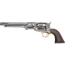Pietta 1862 Dance Old Silver Black Powder Revolver 44 Caliber 8" Old Silver Barrel Steel Frame Walnut Grip - Pietta