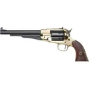 Pietta 1858 Remington New Model Army Target Model Black Powder Revolver 44 Caliber 8" Blued Barrel Brass Frame Walnut Grip - Pietta