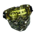 BassMooch Men's M5 Tournament Face Mask Green Camo One Size Fits Most - Bassmooch