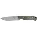 White River Knives Hunter Fixed Blade Knife 3.5" Drop Point CPM MagnaCut Stonewashed Blade Micarta Handle Olive/Black - White River Knives