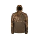 Drake Men's BMF EST Offset 2.0 Quarter Zip Hoodie Mossy Oak Original Shadowgrass Large - Drake