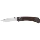 Buck Knives 110 Folding Hunter Crossbar Pocket Knife 3.75" Clip Point CPM MagnaCut Satin Blade Aluminum/Ebony Handle Brown - Buck Knives