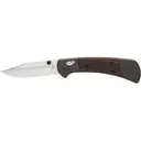Buck Knives 112 Ranger Crossbar Pocket Knife 3" Clip Point CPM MagnaCut Satin Blade Aluminum/Ebony Handle Brown - Buck Knives