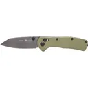 Buck Knives 797 Range Ops Elite Pocket Knife 3.375" Reverse Tanto CPM MagnaCut Gray Cerakote Blade Aluminum Handle Green - Buck Knives