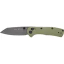 Buck Knives 797 Range Ops Pro Pocket Knife 3.375" Reverse Tanto 154CM Gray Cerakote Blade Nylon Handle Green - Buck Knives